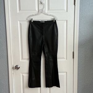 🛍️🛍️Peace Love World🛍️🛍️.      Faux Black Leather Flared Pants